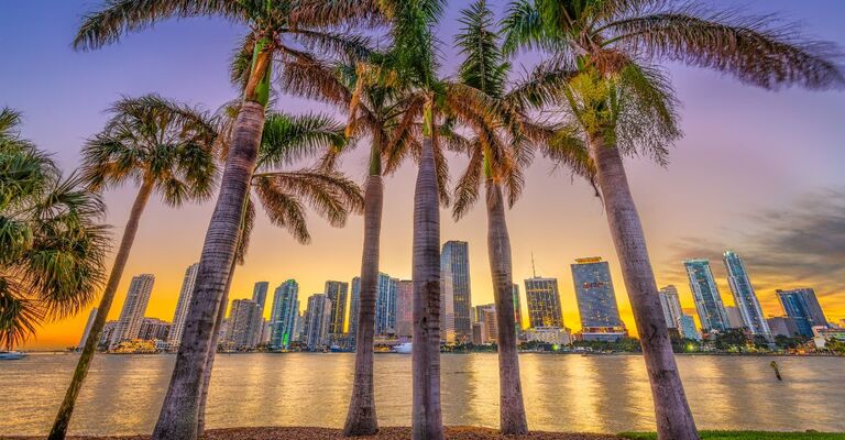 Una vista di una spiaggia in Florida