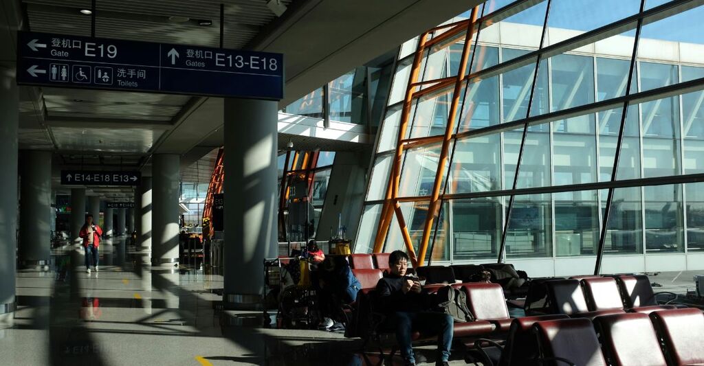 interno di un aeroporto