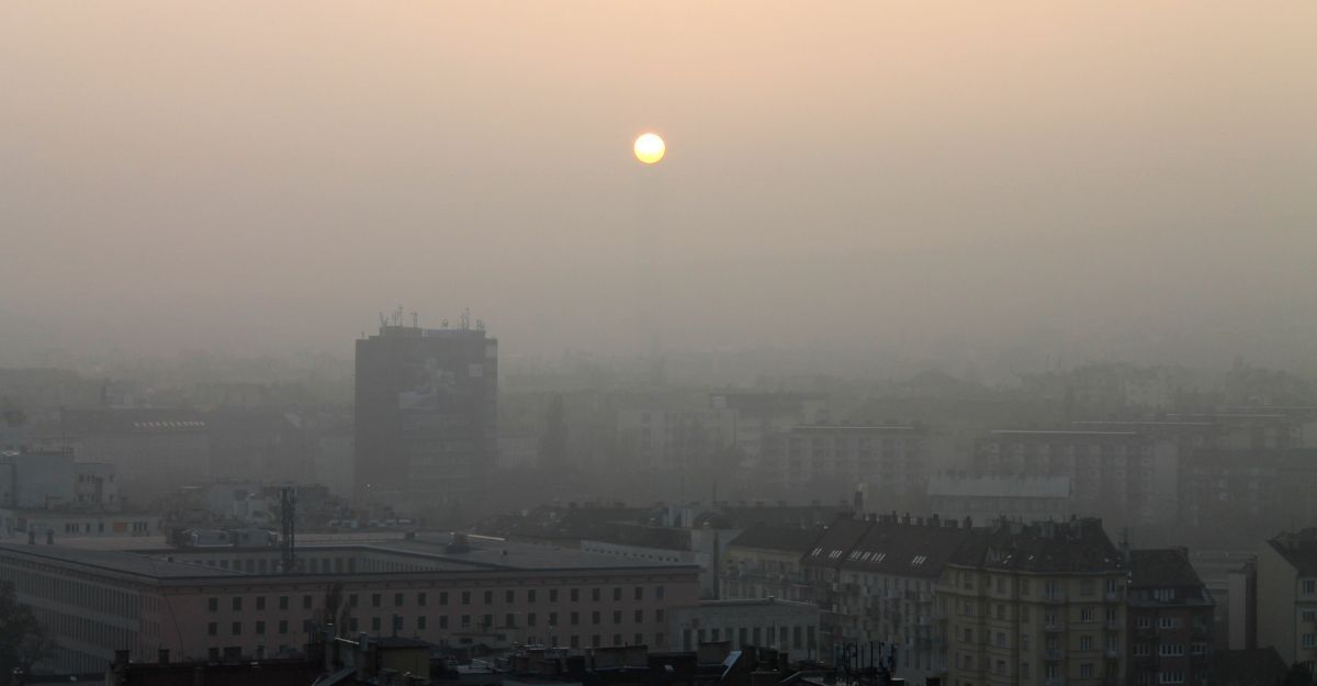 Una città con smog