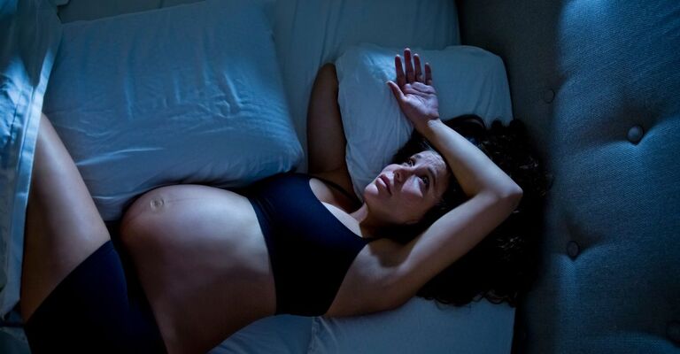 donna incinta non riesce a dormire