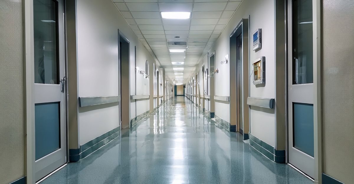 Il corridoio di un ospedale