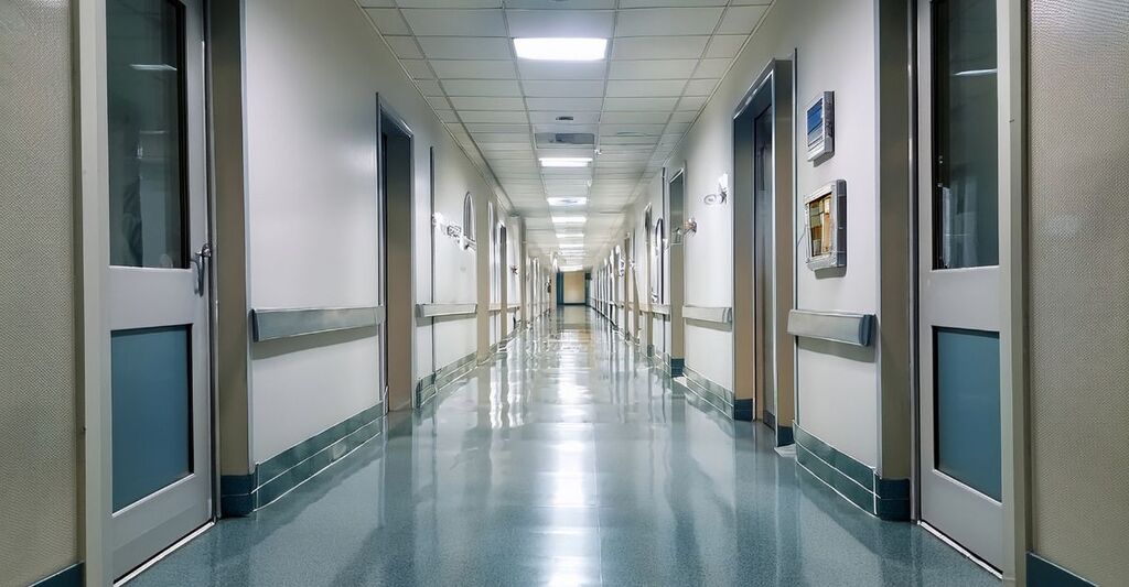 Il corridoio di un ospedale