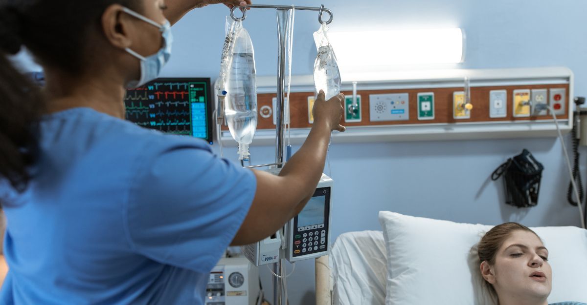 paziente allettata in ospedale