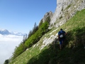 Traverse richting Adlerspitzli