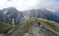 Afdaling van de Rheinwaldhorn