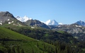 Uitzicht richting Wetterhorn, Mönch, Eiger