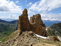 Rotsen nabij de Roc d'Orzival