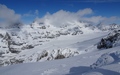 Kanderfirn, met Bluemlisalp in de wolken