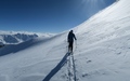 Traverse richting Petersgrat