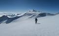 Traverse richting Petersgrat