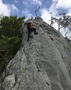 Arête du Raimeux: parois à pitons