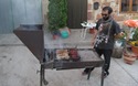 Txolo aan de barbecue