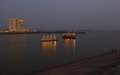 Phnom Penh: monding van de Tonle Sap in de Mekong