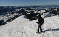 Chli Aubrig met sneeuwschoenen