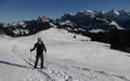 Stijn op sneeuwschoenen