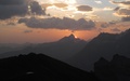Zonsopkomst achter Gross Chärpf