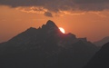 Zonsopkomst achter Gross Chärpf