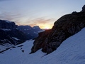 Klausenpass zonsopgang