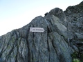 Pizzo Cristallina wegwijzer