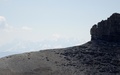 Een vage Mont Blanc