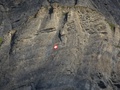 Zwitserse vlag langs de via ferrata