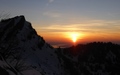 Chüemettler met zonsondergang