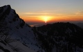 Chüemettler met zonsondergang