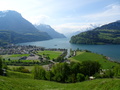 Brunnen en de Vierwaldstättersee