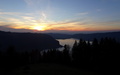 Zonsondergang boven de Ägerisee