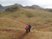 Uitzicht richting Gait Crags en Scafell Pike