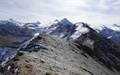 Terugblik richting Pointe du Tsaté en Dent Blanche
