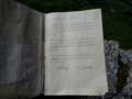 Abgelöste Gauschla Gipfelbuch