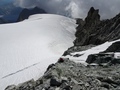 Afdaling naar de Zenbächengletscher