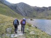 Graham en Jim langs Llyn Idwal