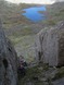 Hoog boven Llyn Bochlwyd