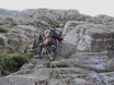 Jim aan het voorklimmen op Idwal Buttress