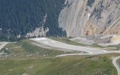 Landing op het Altiport de Courchevel