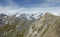 Mont Blanc-massief en Pointe de Drône