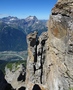 Afdaling richting Couloir de Nant Rouge