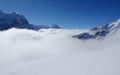 Uitzicht richting Mönch en Eiger