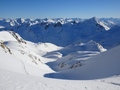 Uitzicht richting Rotondohütte en Pizzo Lucendro