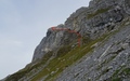 De route door de Haupt west-flank