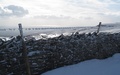 Ijzig uitzicht richting Morecambe Bay