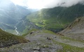 Afdaling richting Spannorthütte
