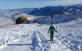 Beklimming op skis
