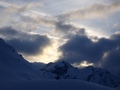 Avondstemming bij de Grialetschhütte