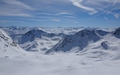 Eindeloze bergen richting Engadin en Italië