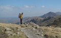 Jonny bovenop het Rossett Ghyll-pad