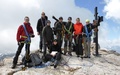Groepsfoto op de top van Les Diablerets