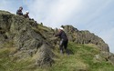Lowering down